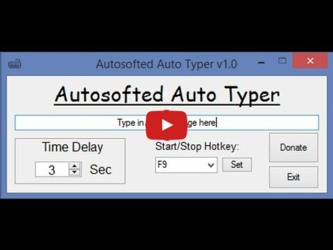 Auto Typer 34.1.1 for Windows Screenshot 1