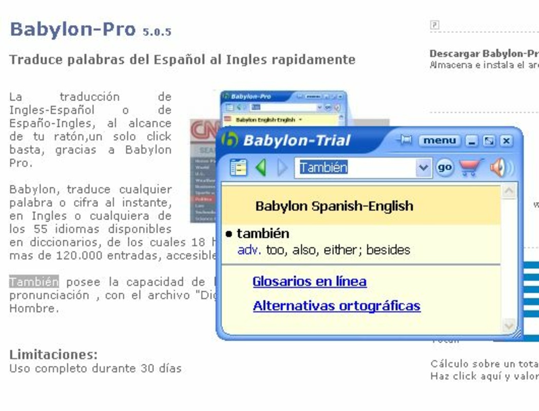 Babylon 9.0.5 for Windows Screenshot 1
