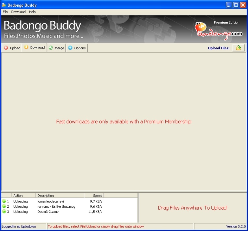 Badongo Buddy 3.2.0 for Windows Screenshot 1