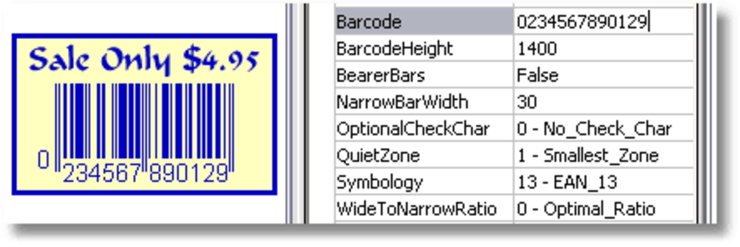 BarCodeWiz Barcode ActiveX 4.31 feature
