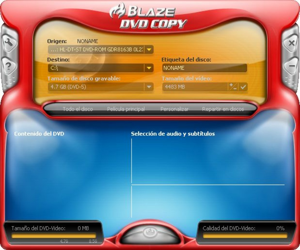 Blaze DVD Copy 5.0 for Windows Screenshot 1