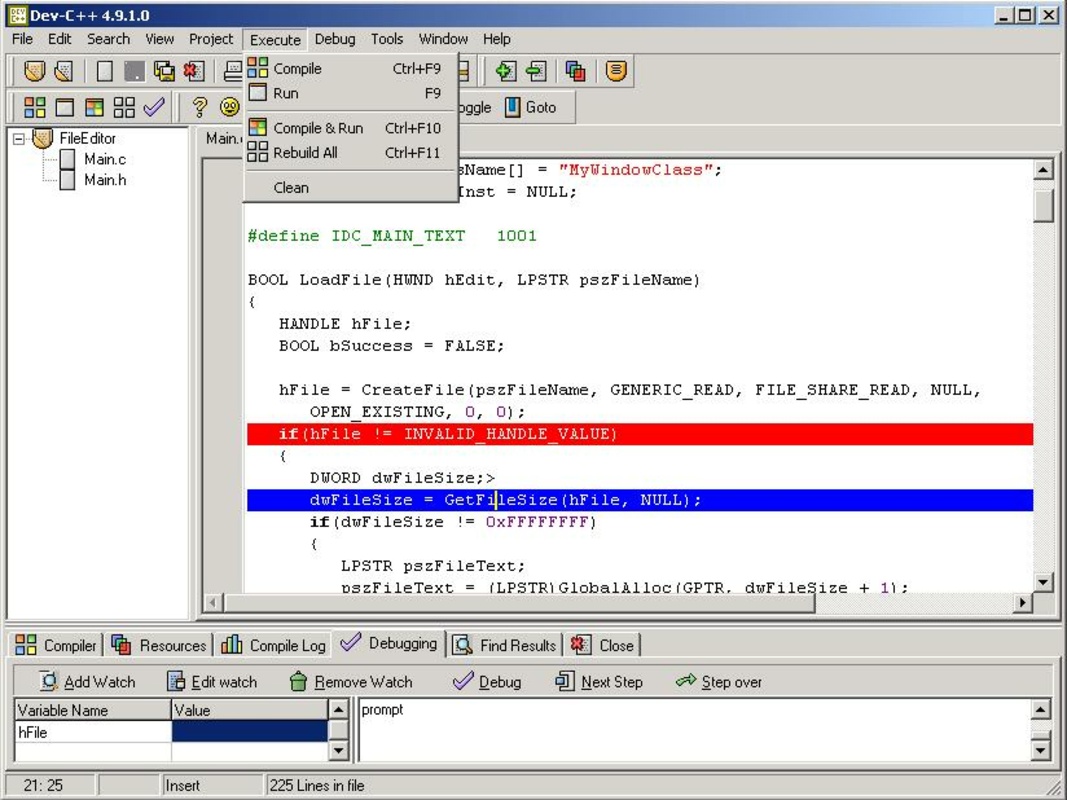 Dev-C++ 5.11 for Windows Screenshot 1