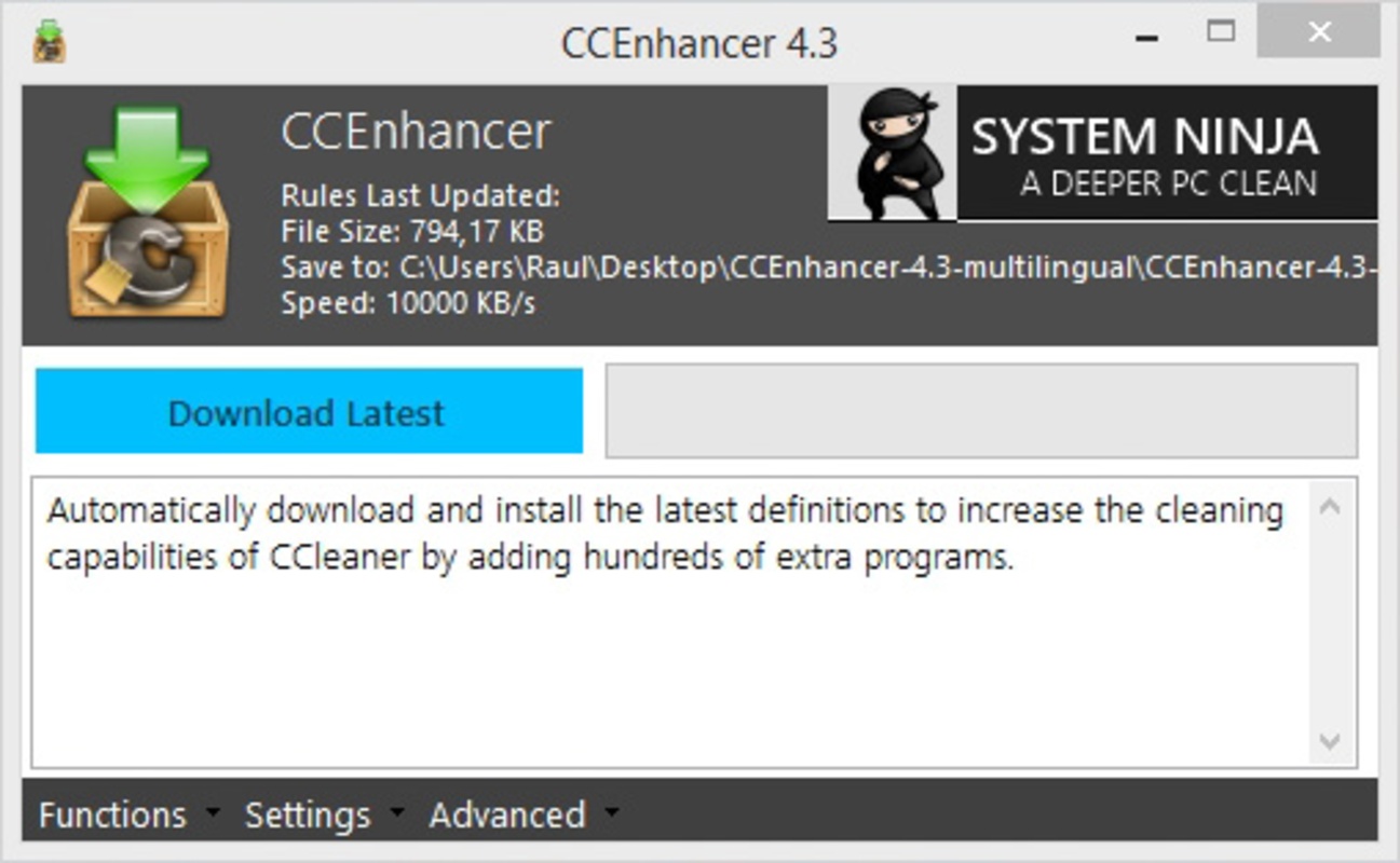 CCEnhancer 4.5.5 for Windows Screenshot 1