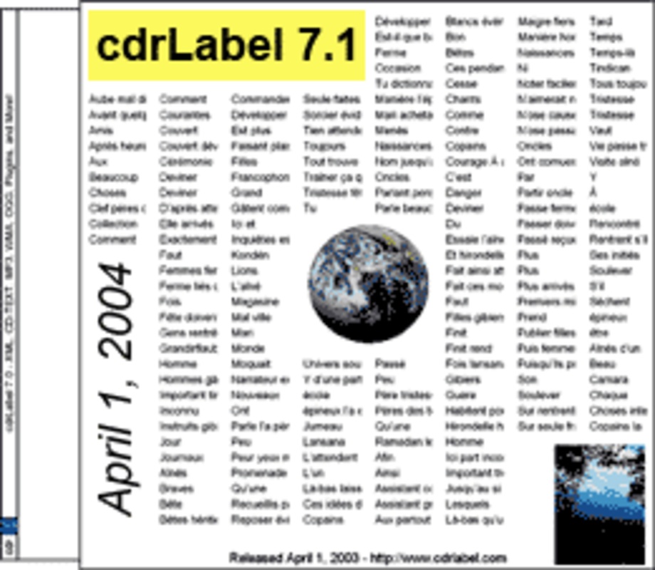 CdrLabel 7.1 feature
