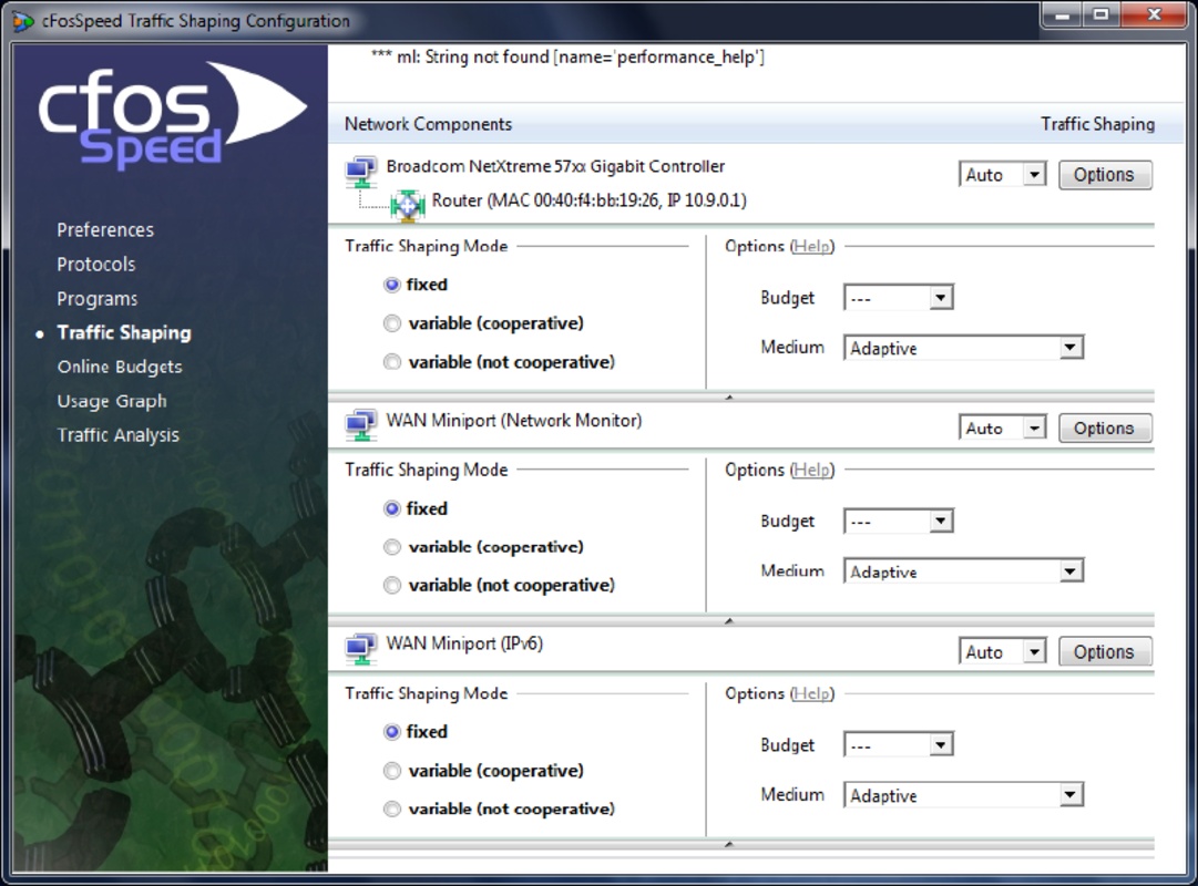 cFosSpeed 13.00 for Windows Screenshot 1