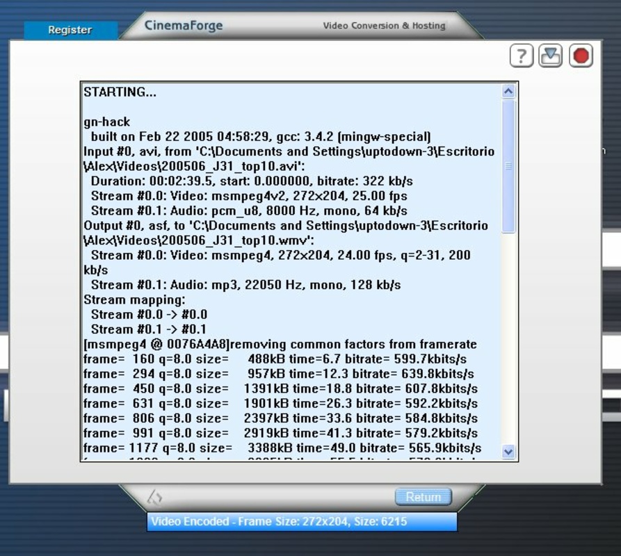 CinemaForge 2.0.5.0 for Windows Screenshot 1