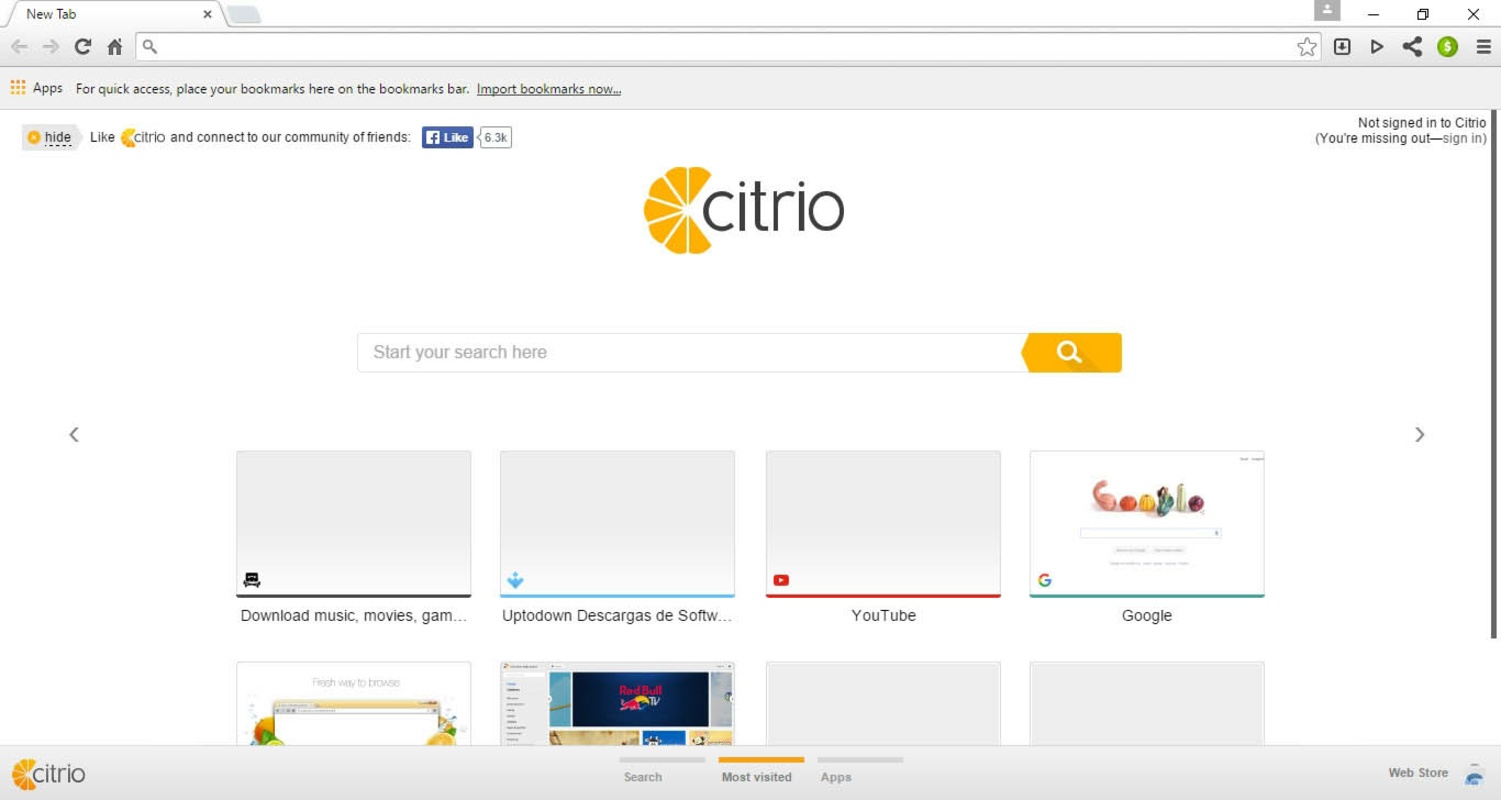 Citrio 50.0.2661.271 for Windows Screenshot 1