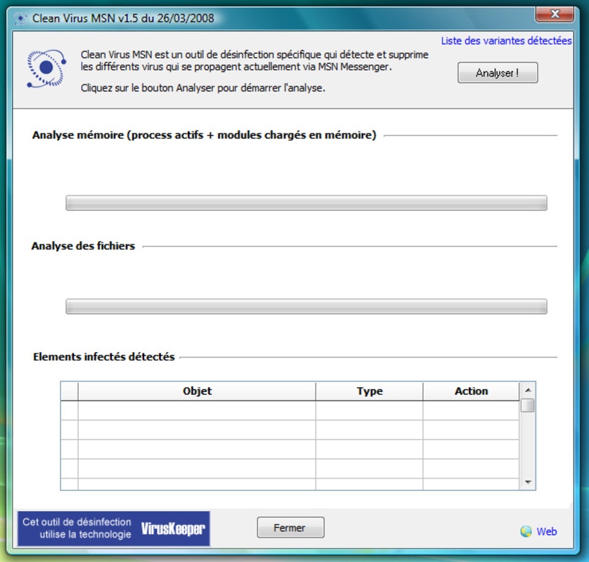 Clean Virus MSN 4.6.1 for Windows Screenshot 1