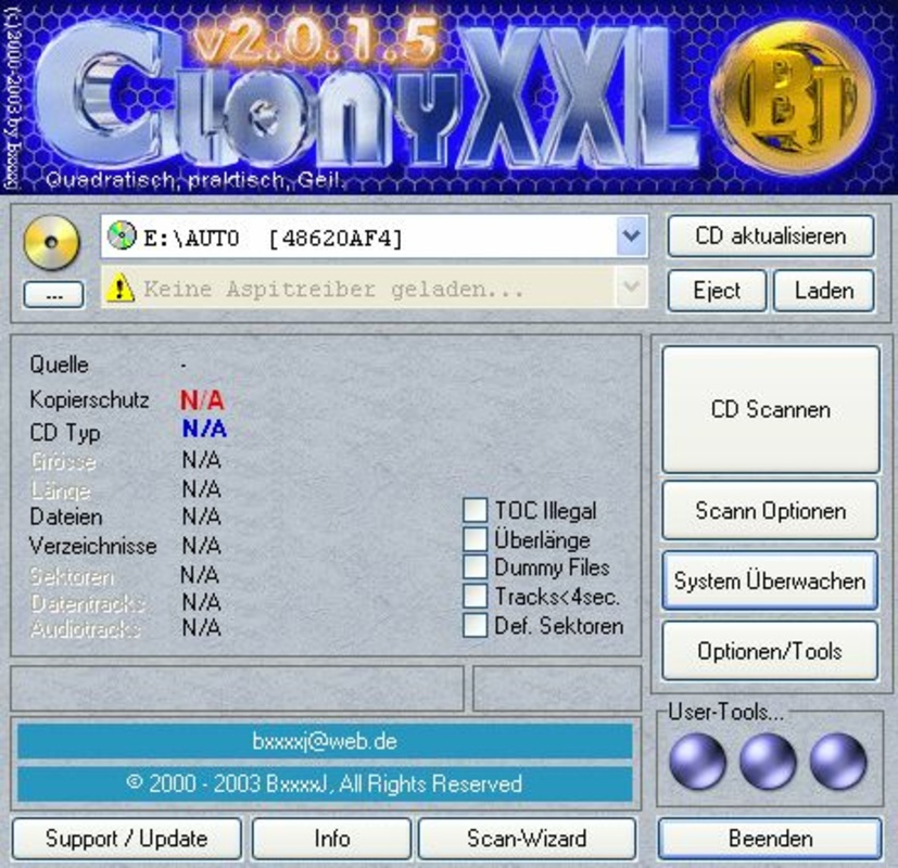 Clony XXL 2.0.1.5 for Windows Screenshot 1