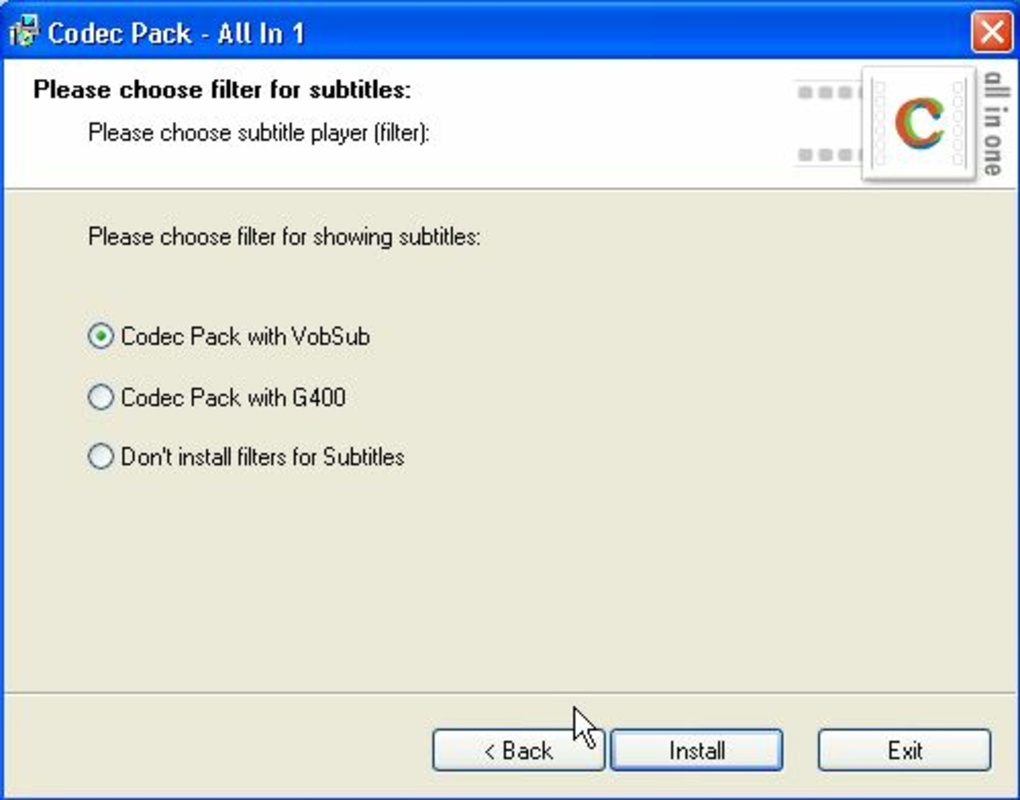 Codec Pack All in 1 6.0.3.0 for Windows Screenshot 1