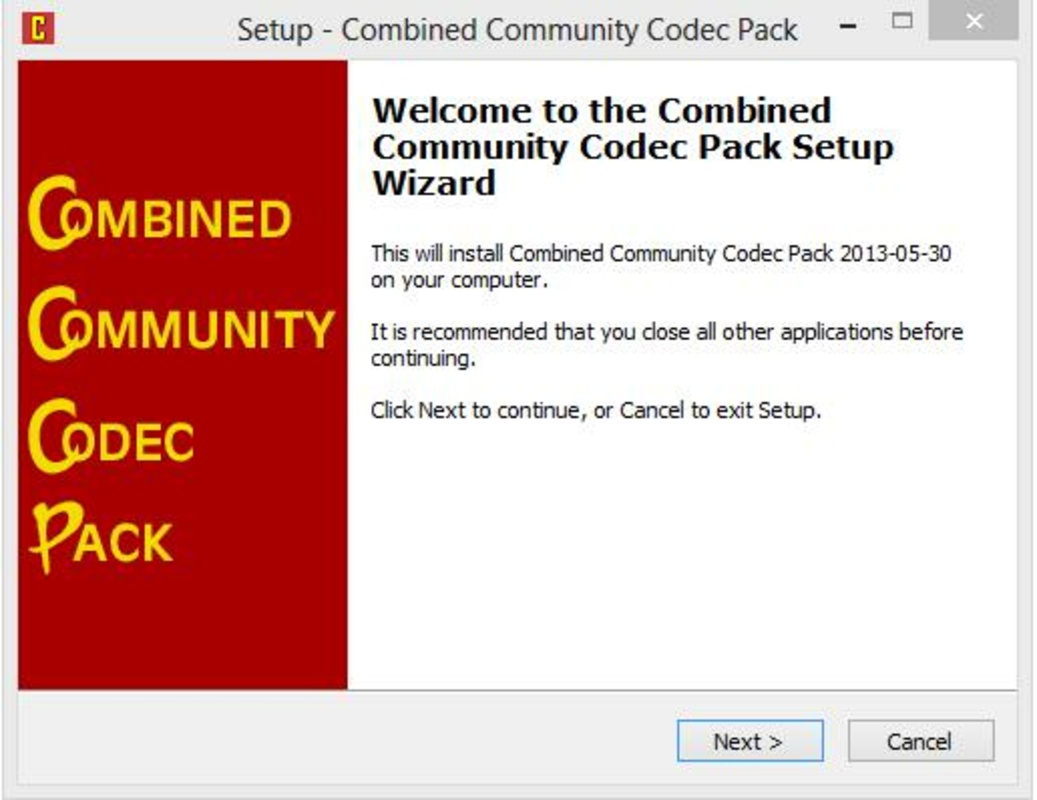 Combined Community Codec Pack 2015-10-18 (64-bit) for Windows Screenshot 1