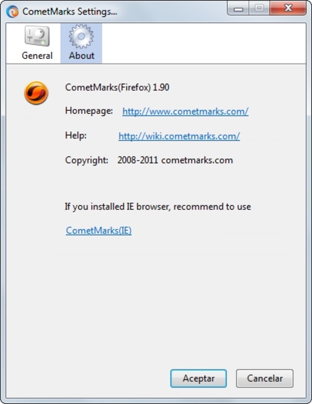 CometBird 11.0 for Windows Screenshot 1