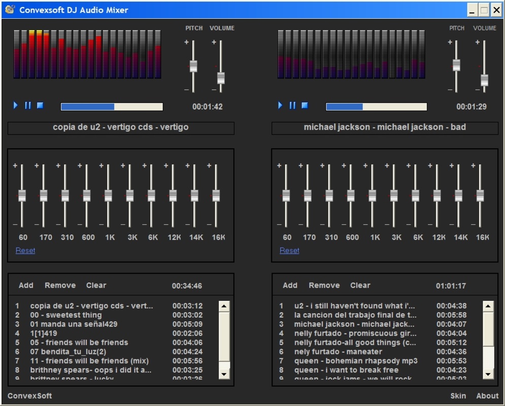 Convexsoft DJ Audio Mixer 1.4 feature
