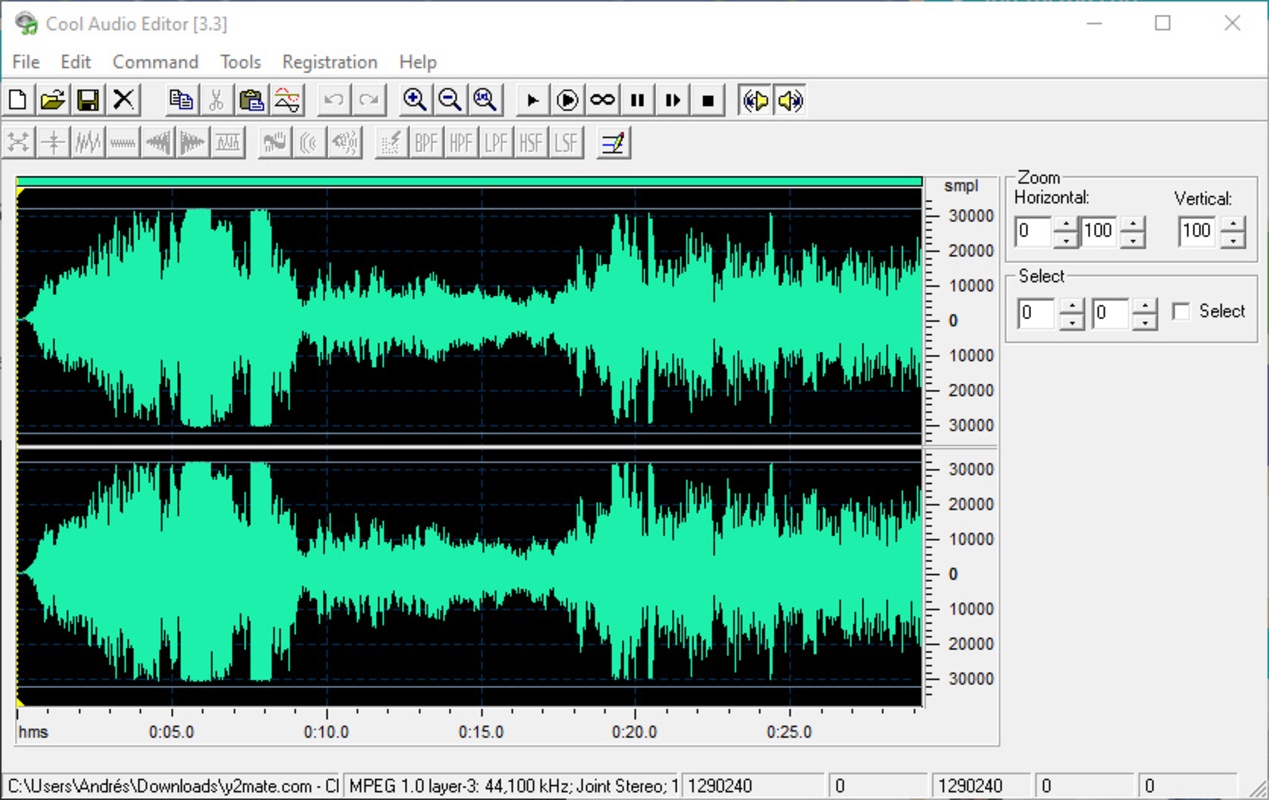 Cool Audio Editor 3.3 for Windows Screenshot 1