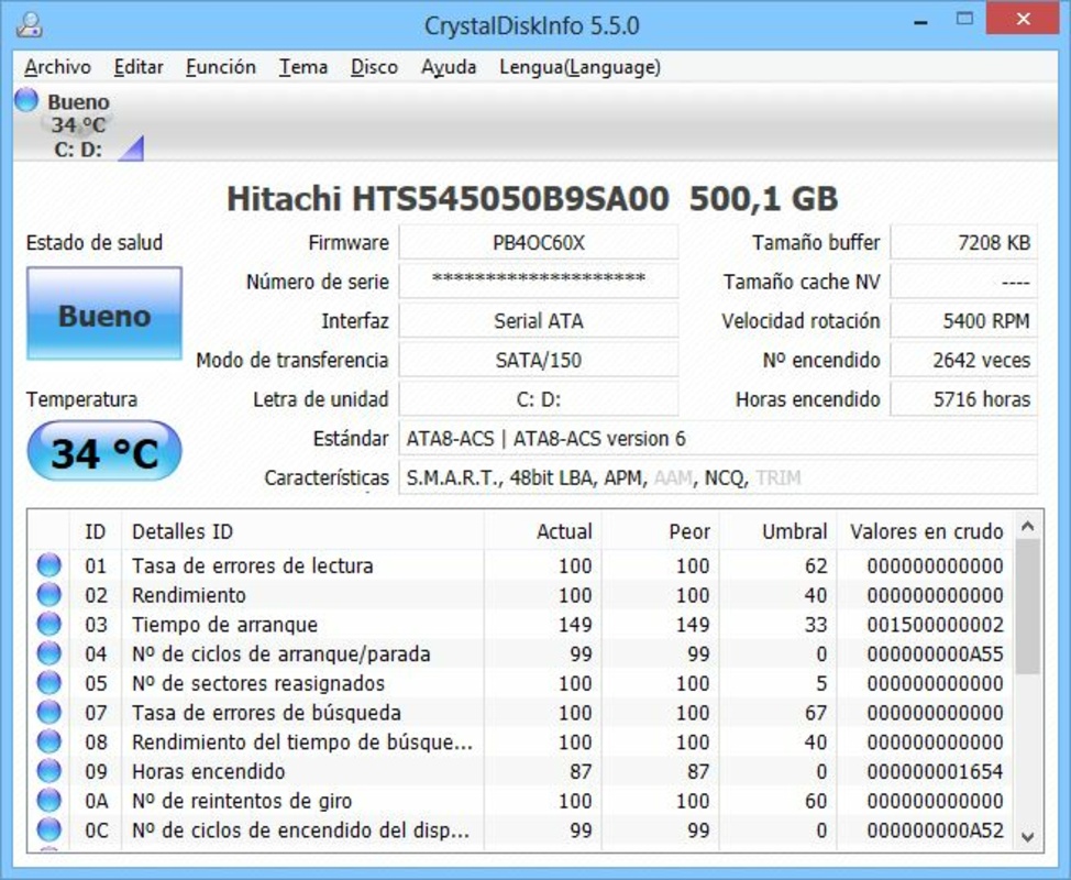 CrystalDiskInfo Portable 9.2.3 for Windows Screenshot 1