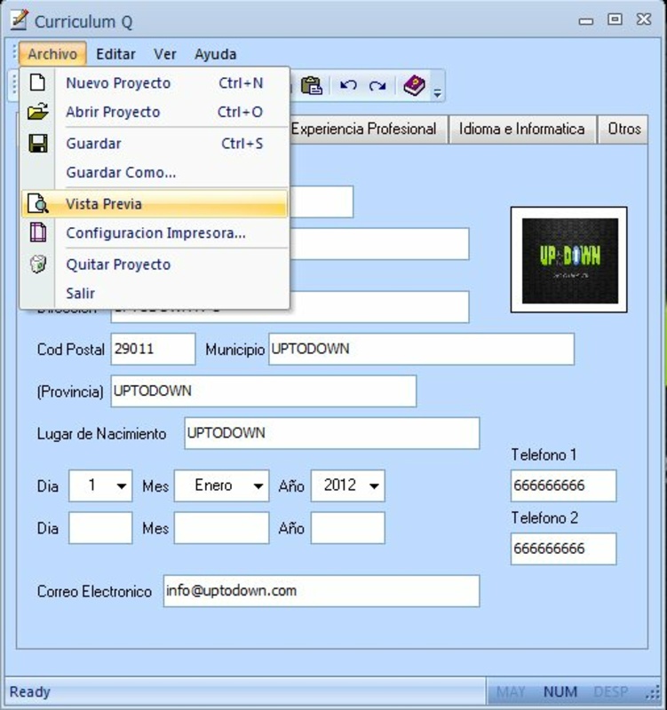 CurriculumQ 4.0 for Windows Screenshot 1