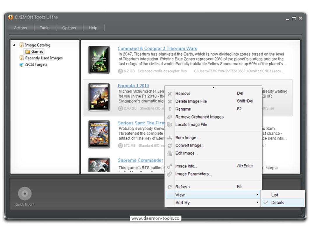DAEMON Tools Ultra 6.20-1813 for Windows Screenshot 1