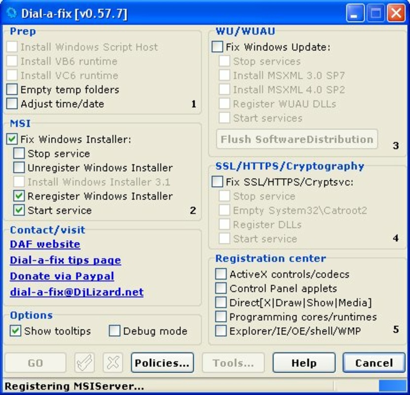 Dial-a-fix 0.60.0.24 for Windows Screenshot 1