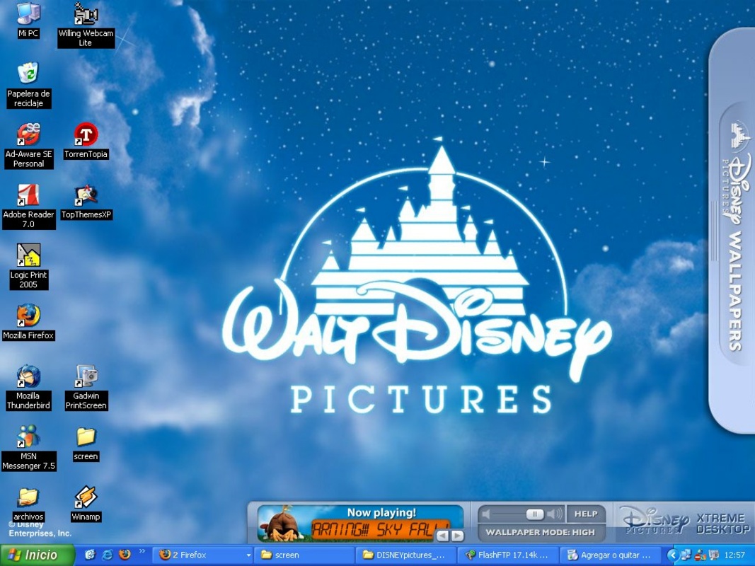 Disney Xtreme Desktop 1.0 for Windows Screenshot 1
