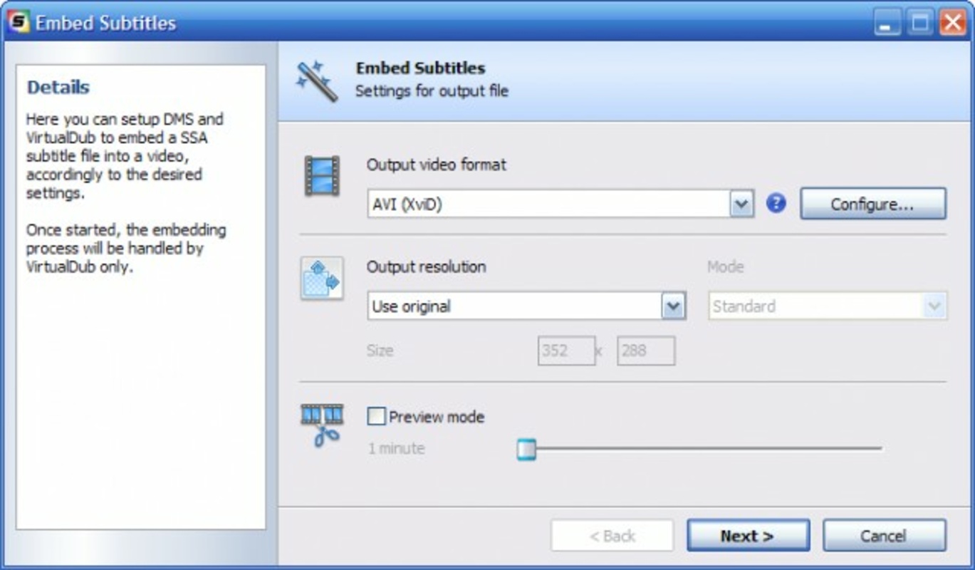 DivXLand Media Subtitler 2.2.1 for Windows Screenshot 1