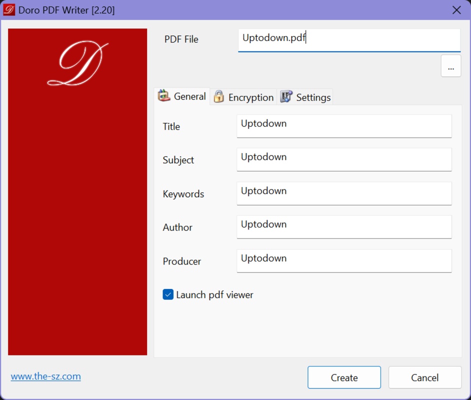 Doro PDF Writer 2.22 for Windows Screenshot 1