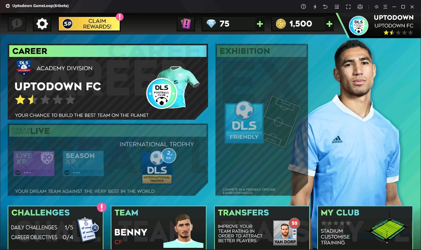 Dream League Soccer 2023 (GameLoop) 10.0 for Windows Screenshot 1