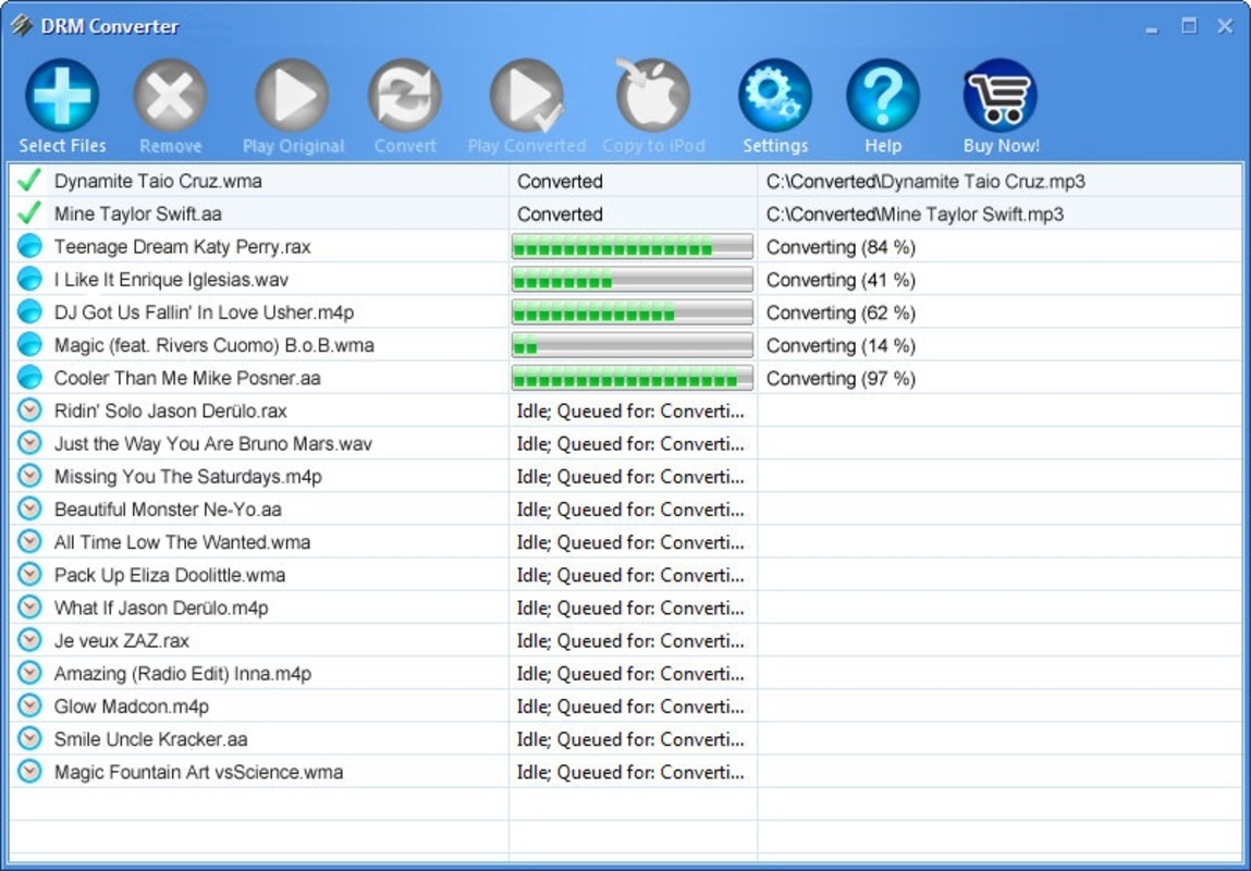 DRM converter 4.3.8 for Windows Screenshot 1