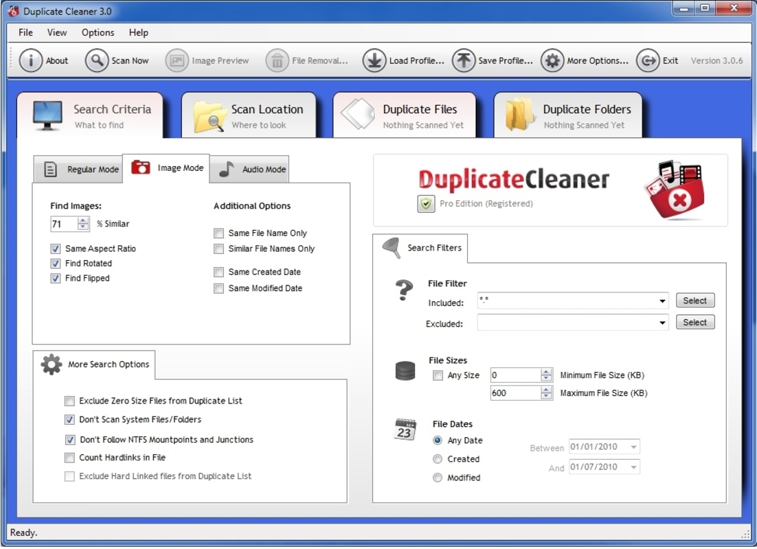 Duplicate Cleaner 5.20 feature