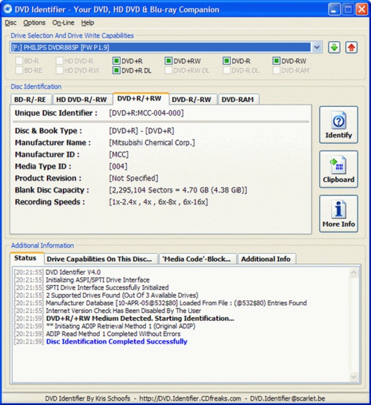 DVD Identifier 5.2.0 for Windows Screenshot 1