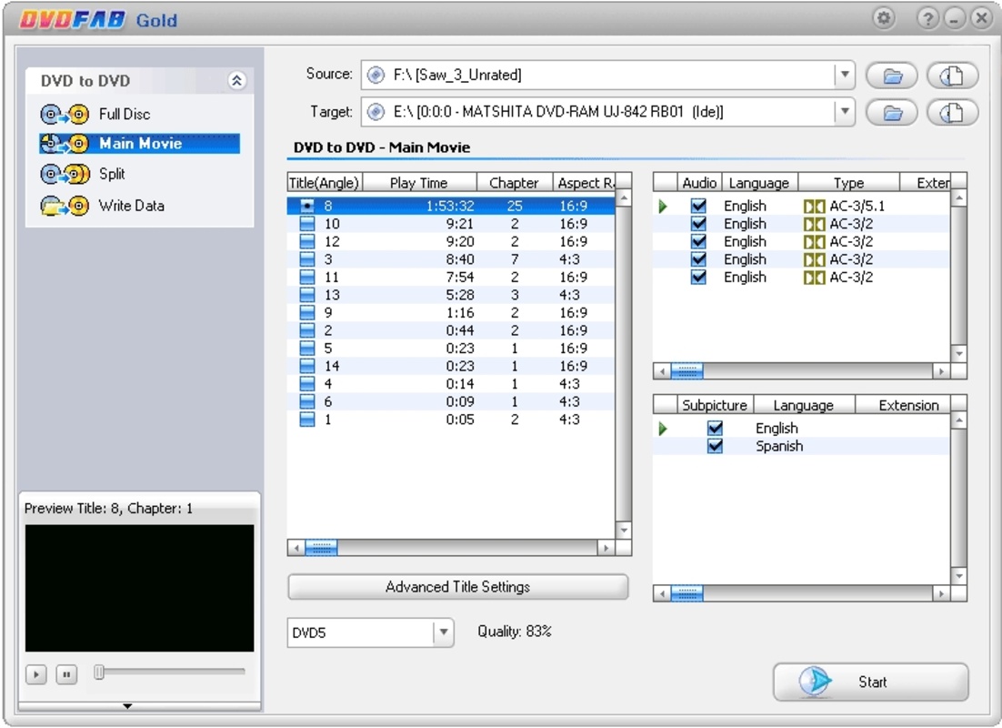 DVDFab 13.0.1.3 for Windows Screenshot 1