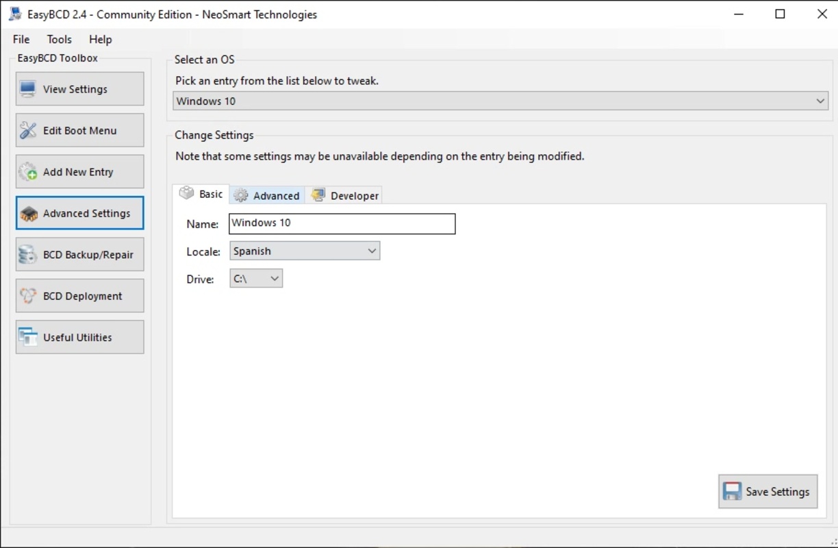 EasyBCD 2.4 for Windows Screenshot 5