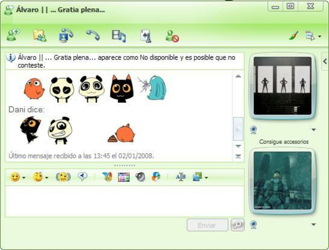 Emoticones Animaux Messenger 1.0 for Windows Screenshot 1