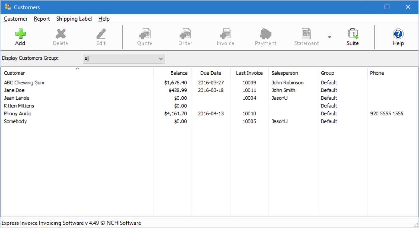Express Invoice Free Invoicing software 9.30 for Windows Screenshot 5