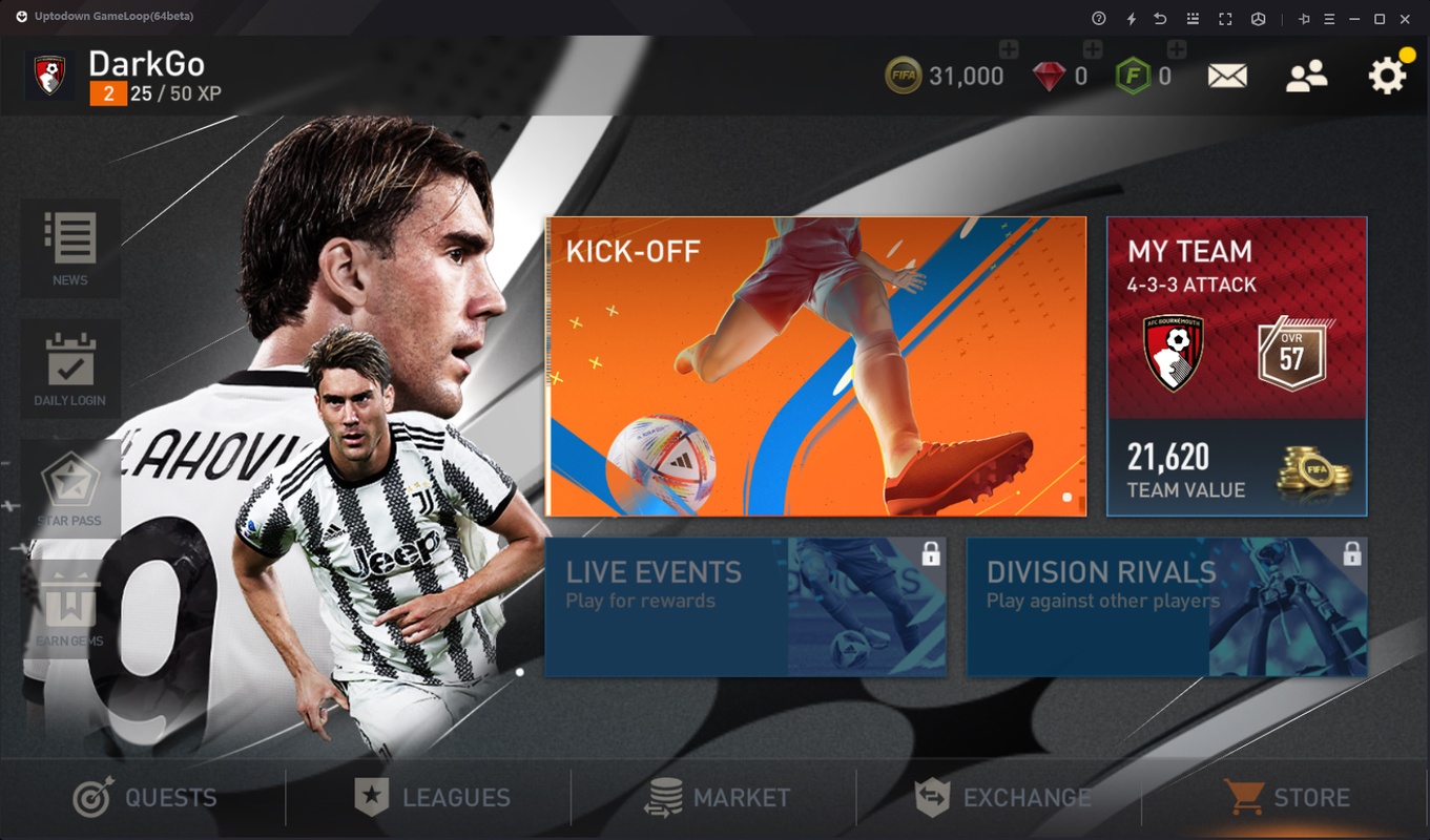 FIFA Mobile: FIFA World Cup (Gameloop) 18.0.02 for Windows Screenshot 1