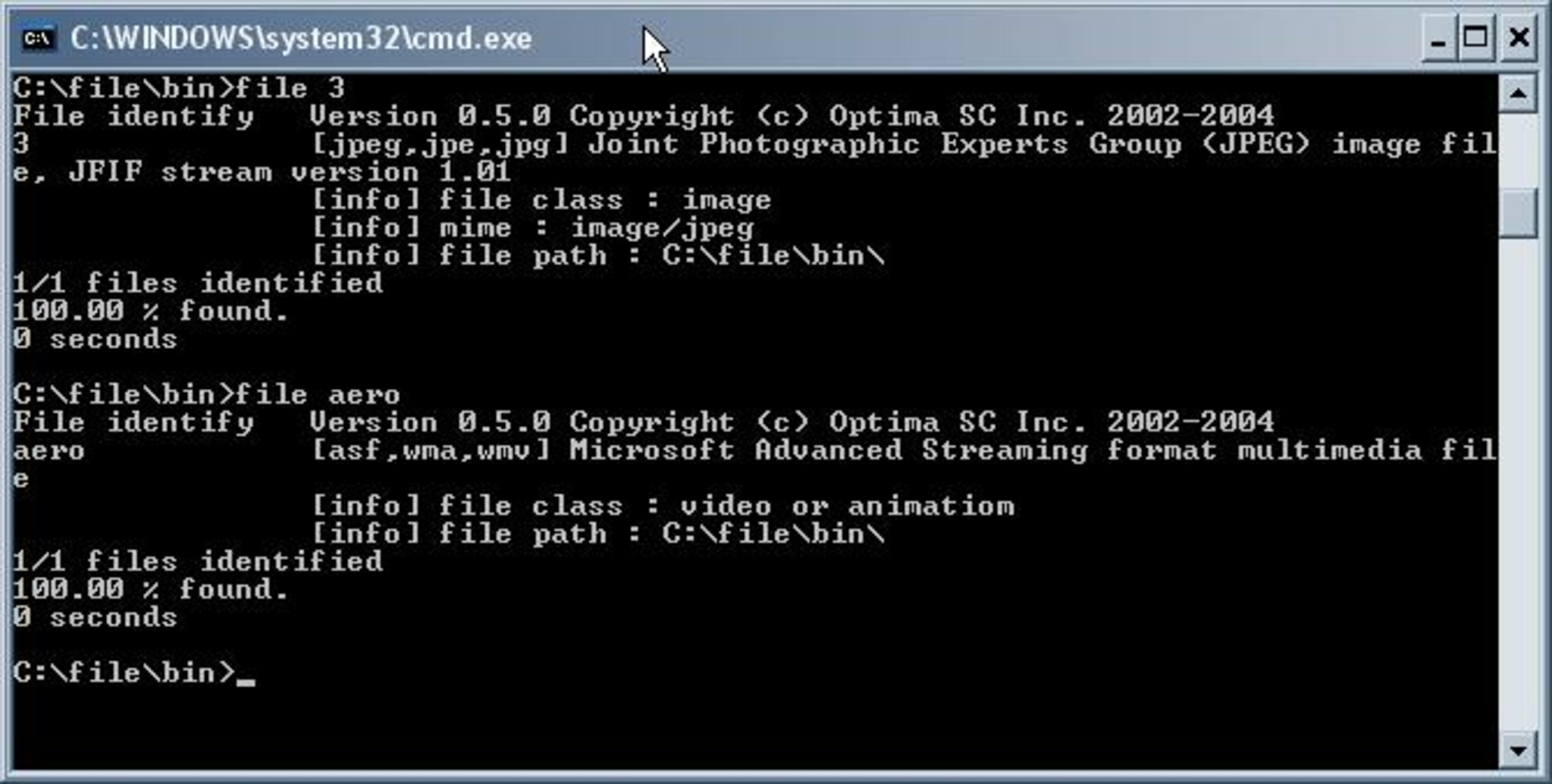 File Identifier 0.6.2 for Windows Screenshot 1
