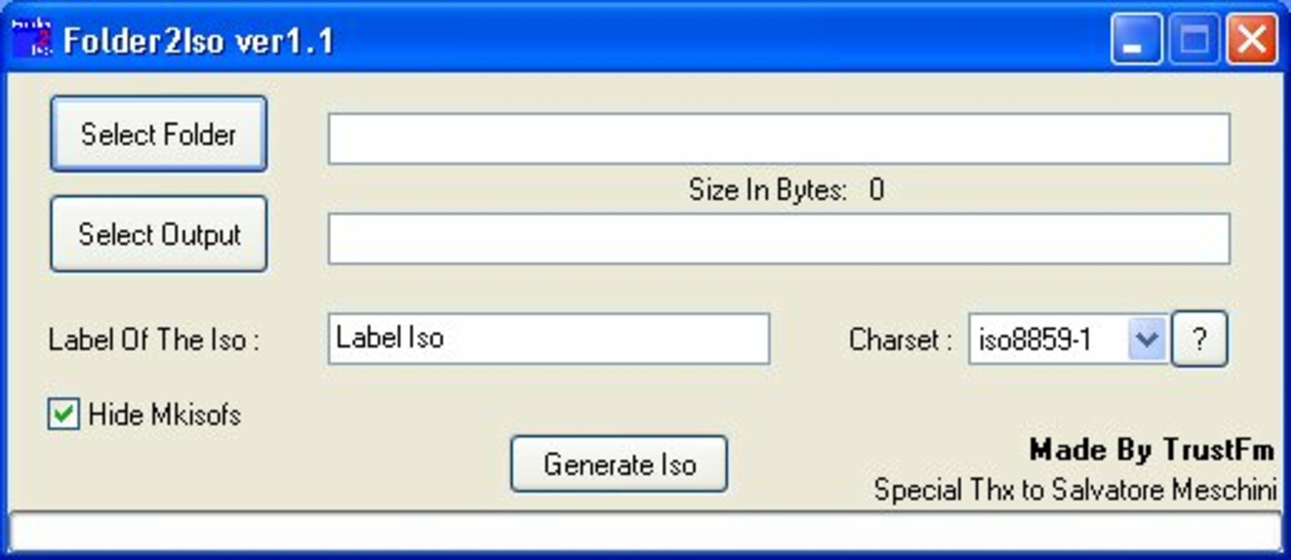 Folder2Iso 3.1 for Windows Screenshot 1