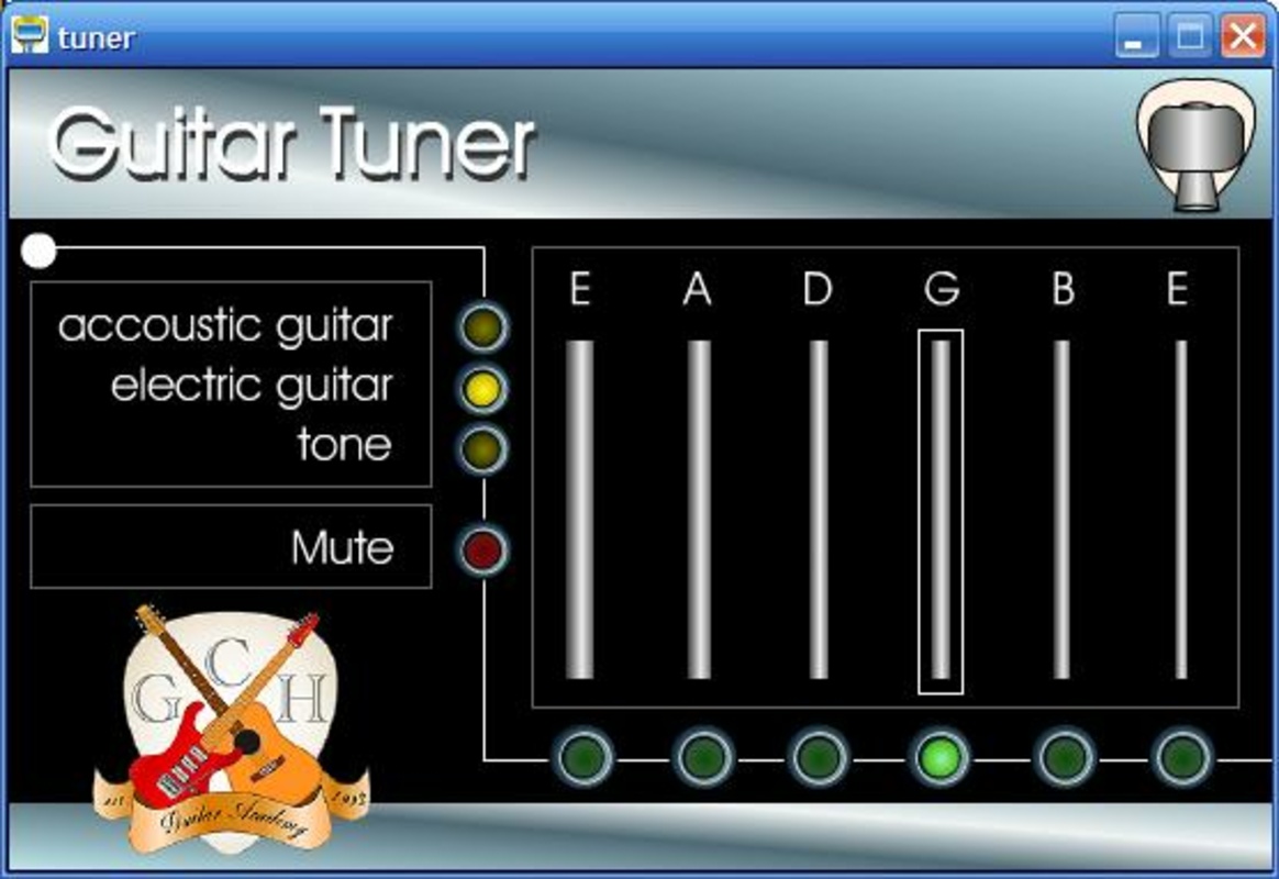 Free Guitar Tuner 1.5 for Windows Screenshot 1
