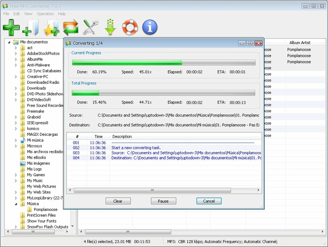 Free MP3 Converter 7.6.0 for Windows Screenshot 1