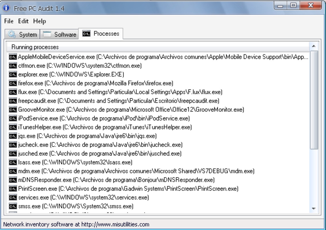 Free PC Audit 5.0 for Windows Screenshot 1