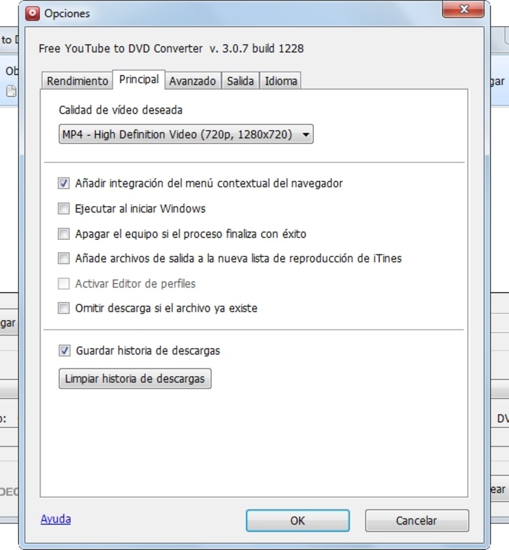 Free YouTube to DVD Converter 3.1.98.627 for Windows Screenshot 1