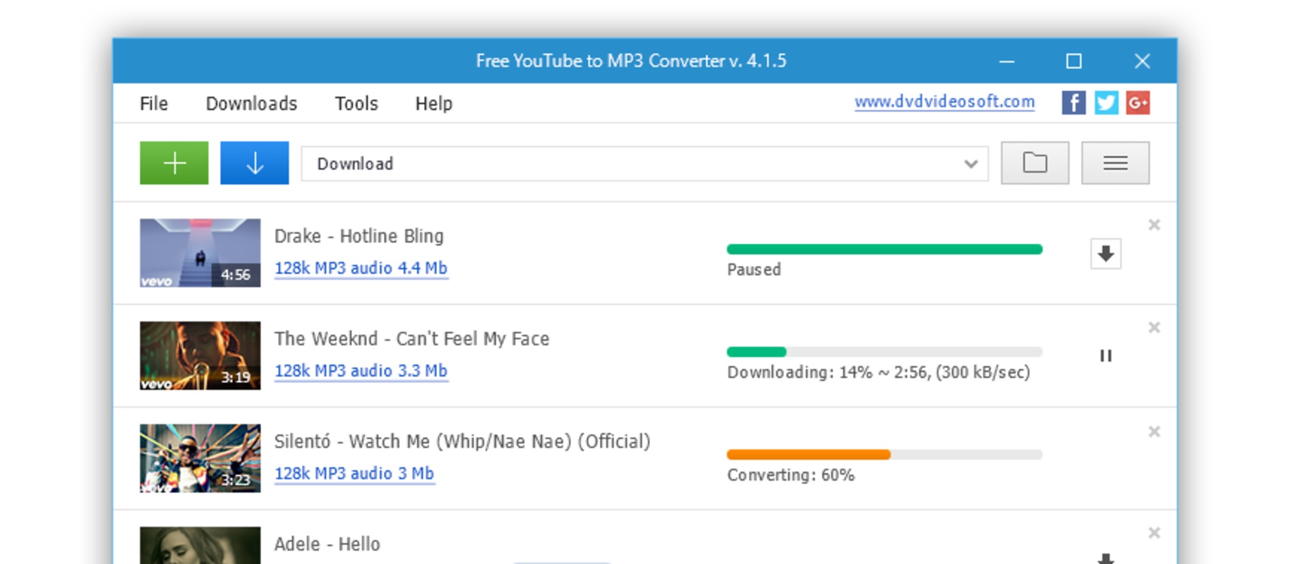Free YouTube to MP3 Converter 4.1.75.426 for Windows Screenshot 1