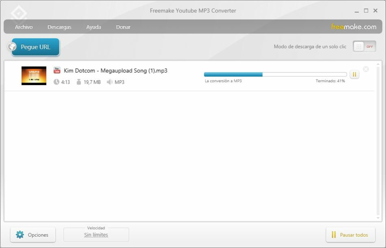 Freemake YouTube MP3 Converter 3.4.3.1 for Windows Screenshot 1