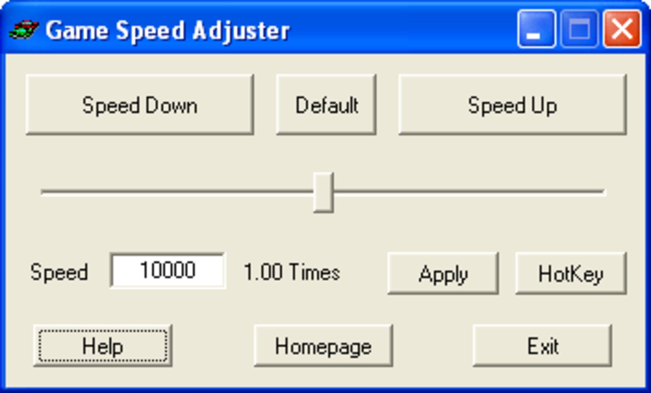 Game Speed Adjuster 1.0 feature