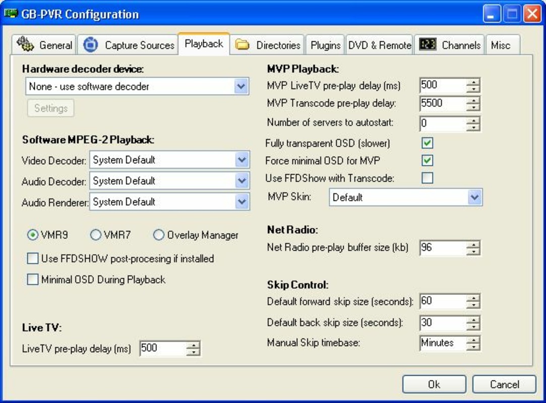 GB-PVR 0.99.5 for Windows Screenshot 2
