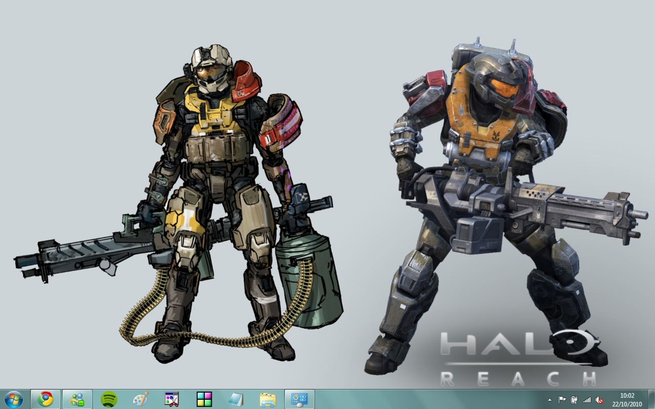 Halo: Reach Windows 7 Theme  for Windows Screenshot 1