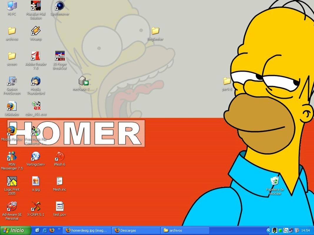 Homer Simpson Wallpaper  for Windows Screenshot 1