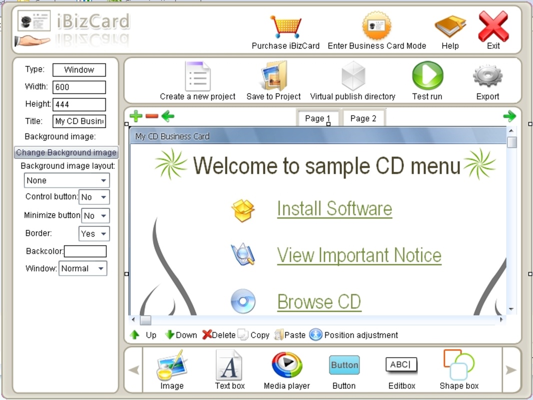 iBizCard 2.2 for Windows Screenshot 1