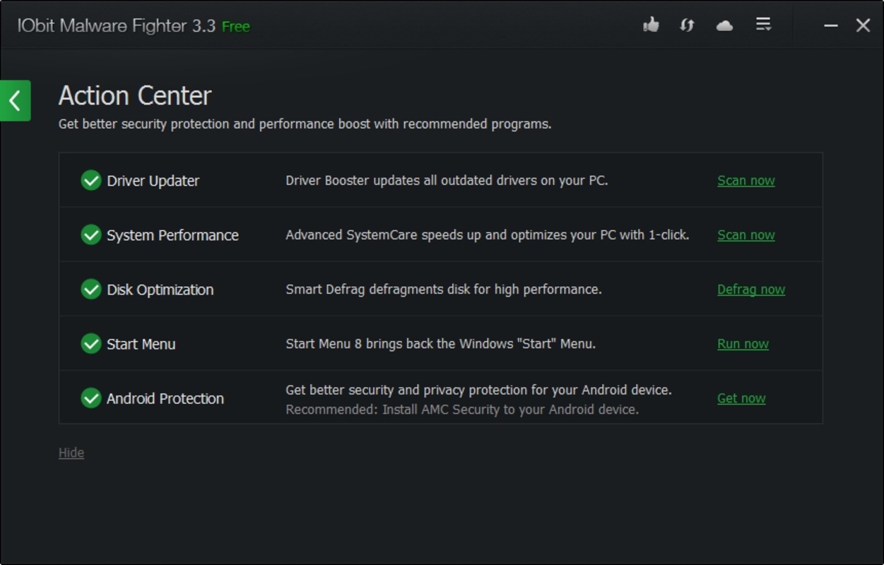 IObit Malware Fighter 11.1.0.1322 feature
