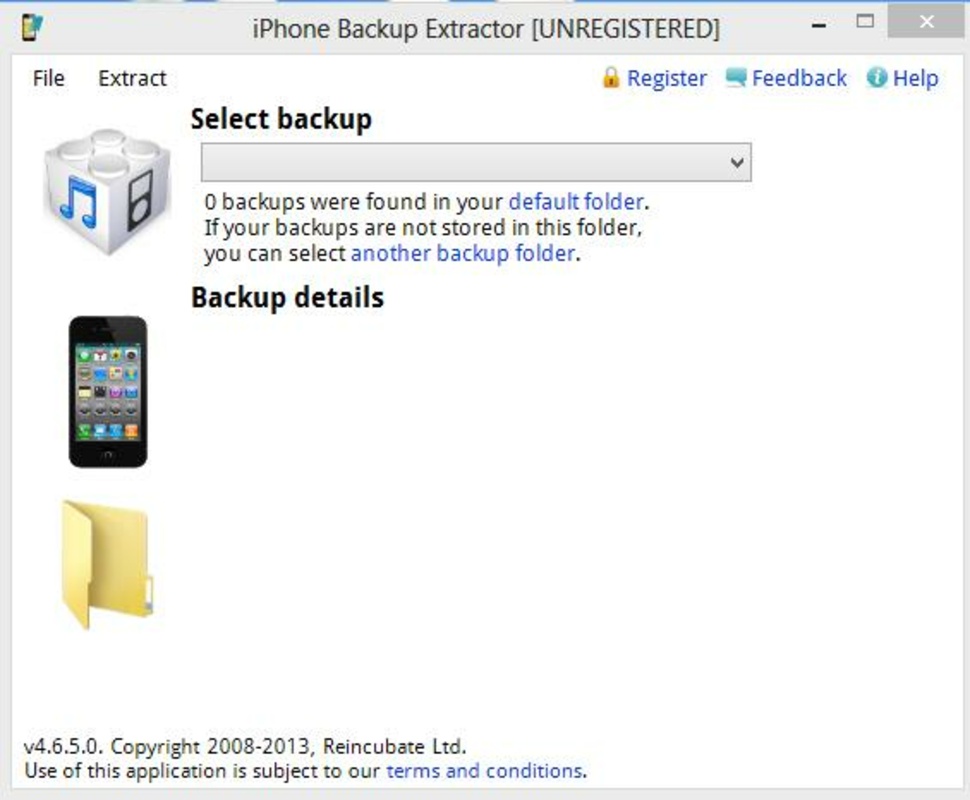 iPhone Backup Extractor 7.7.41.8506 for Windows Screenshot 1