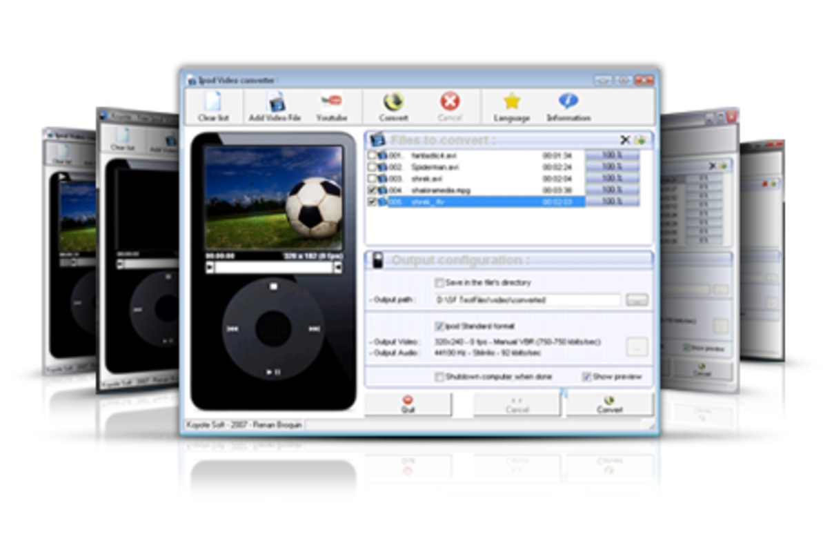 iPod Video Converter for Free 2.9 for Windows Screenshot 1